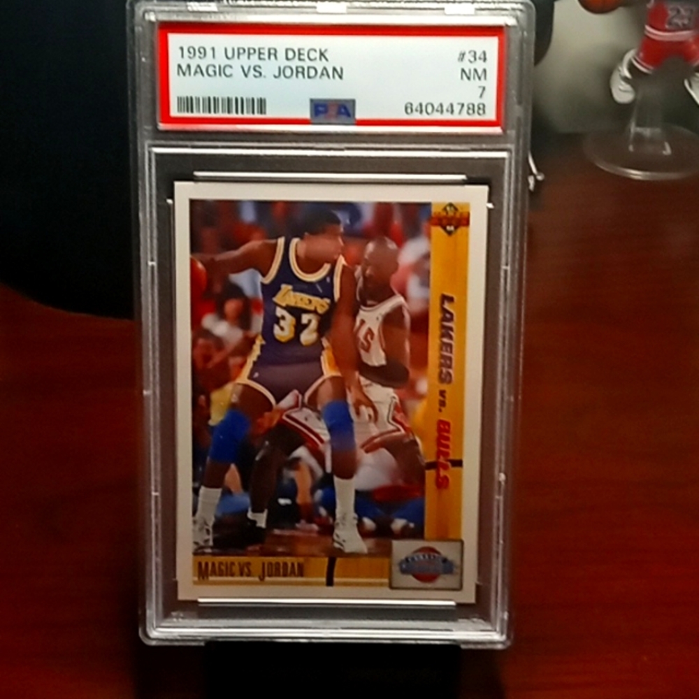 91 Upper Deck Jordan vs Magic #34 PSA 7